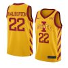 tyrese haliburton jersey college basketball gold