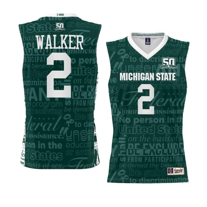 tyson walker jersey 2022 title ix green