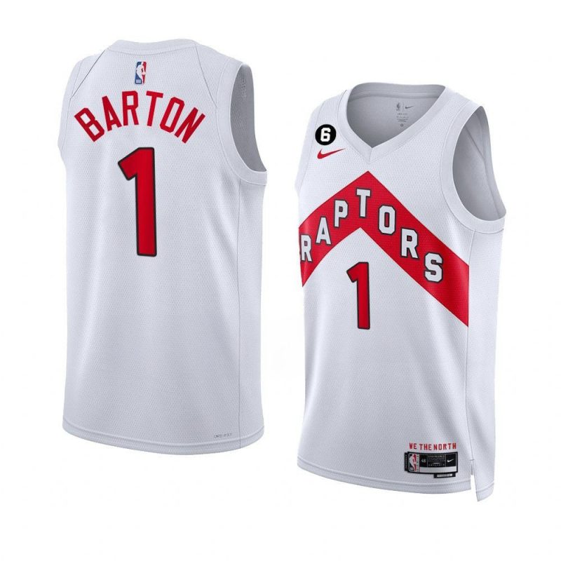 will barton raptorsjersey 2022 23association edition white