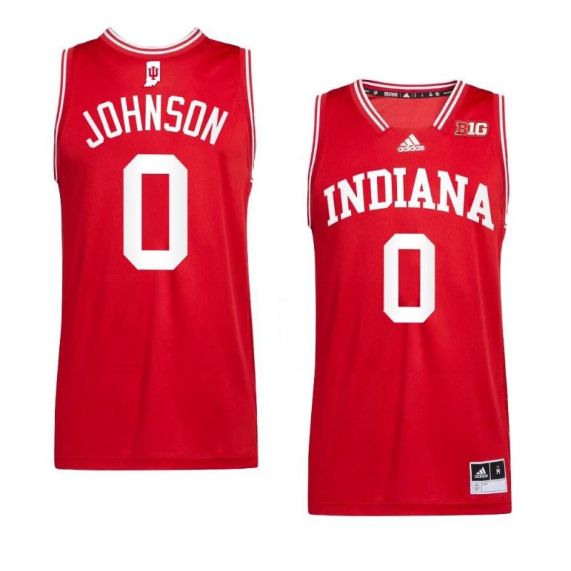 xavier johnson jersey college basketball red 2022 2