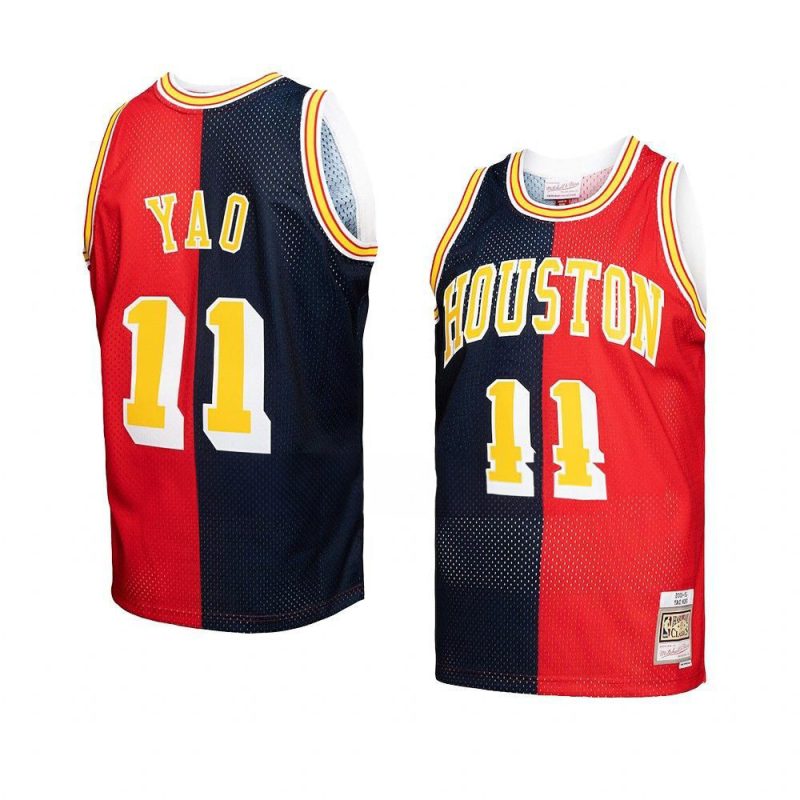 yao ming split swingman jersey hardwood classics 20