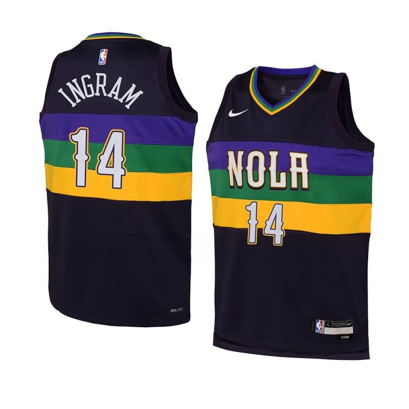 youth brandon ingram pelicans purple city edition j