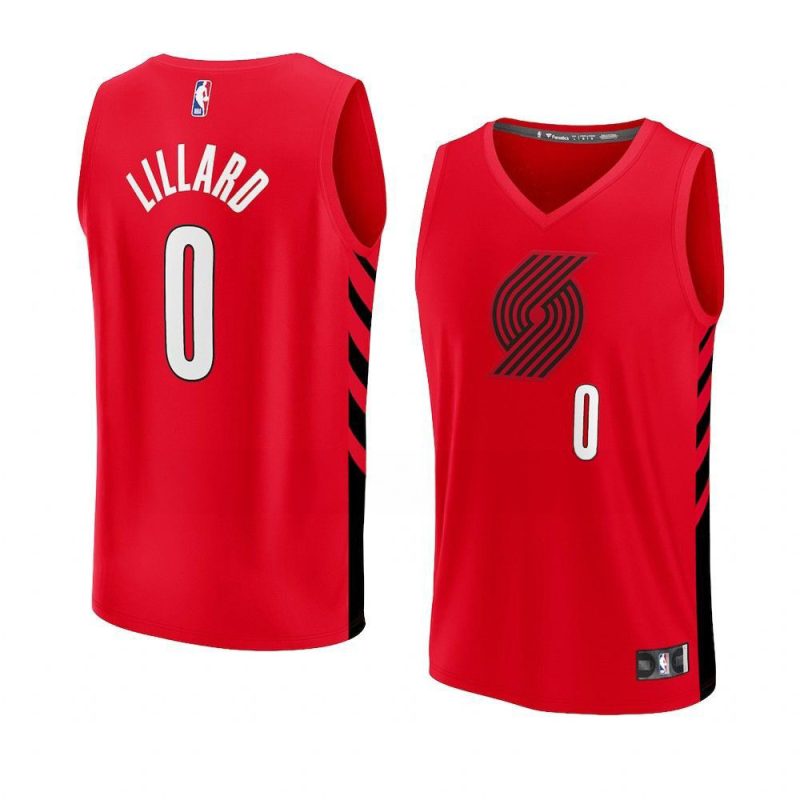 youth damian lillard blazers red fast break player