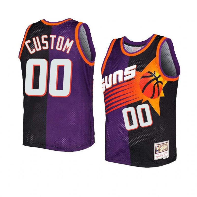 youth phoenix suns custom hardwood classics purple